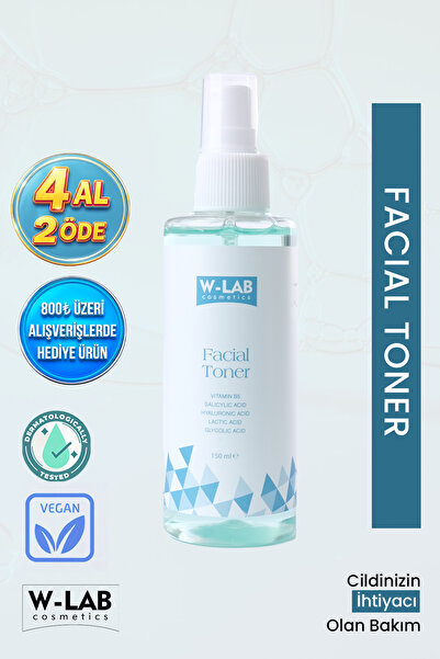 W-Lab Cosmetics Facial Toner 150 ml Arındırıcı ,Ferahlatıcı ve Pürüzsüz Cilt ...