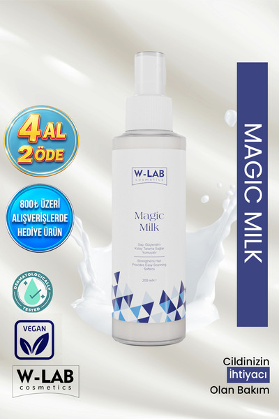 W-Lab Cosmetics Magic Milk Proteinli Saç Bakım Sütü 200 ml