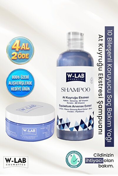 W-Lab Cosmetics Şampuan Ve Saç Bakım Maskesi Set