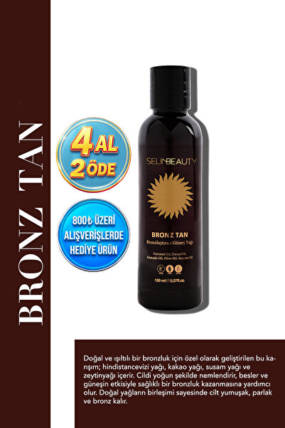 SELİNBEAUTY Selin Beauty Bronze Tan Bronzlaştırıcı Güneş Yağı 150 Ml