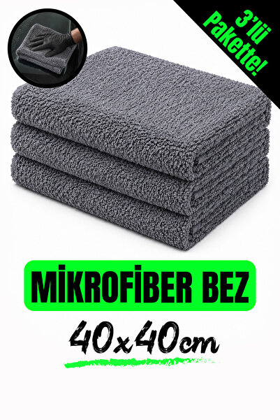 AutoFresh 3 ADET MİKROFİBER BEZ SETİ ARAÇ YIKAMA OTO UYGULAMA TEMİZLİK BEZİ 4...