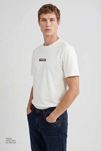WRANGLER %100 Pamuk Relaxed Fit Rahat Kesim Bisiklet Yaka Logo Detaylı Tişört