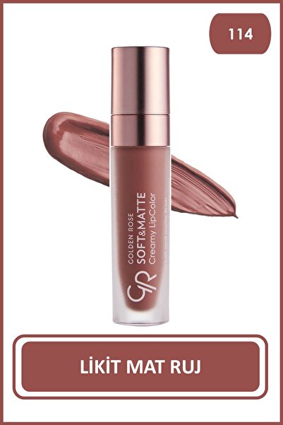 Golden Rose Soft&Matte Creamy Lipcolor 104 Jojoba ve Avokado Yağlı Yumuşak Ma...