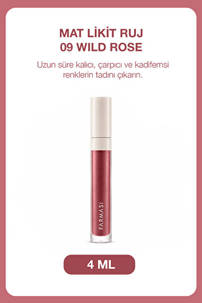 Farmasi Long-Lasting Velvety Texture Matte Liquid Lipstick |   09 Wild Rose