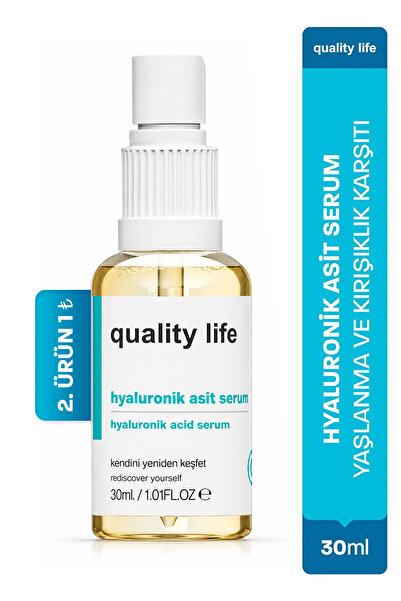 Quality Life Hyaluronik Asit Cilt Serumu Yaşlanma Ve Kırışıklık Karşıtı Nemle...