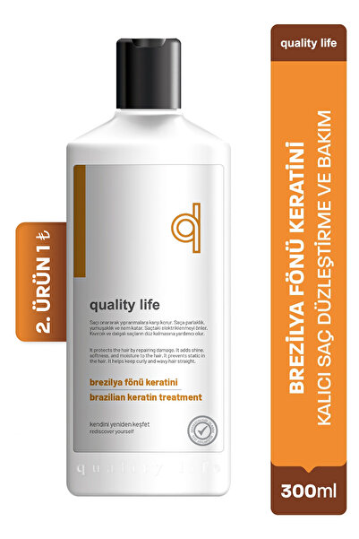Quality Life Keratin 300 ML - Kalıcı Saç Düzleştirici Brezilya Fönü Keratini ...
