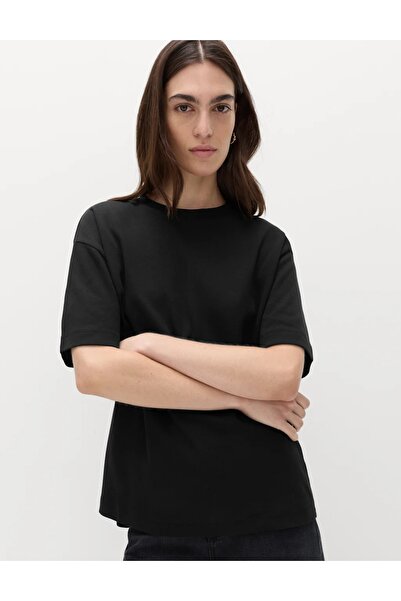Marks & Spencer Pure Cotton Crew Neck Oversized T-Shirt