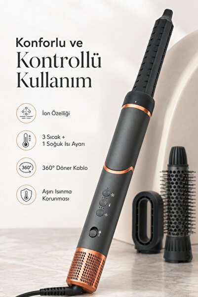 Bright Elegance BE-5124 1500W Katlanabilir 6 in 1 BLDC Motor Saç Şekillendirici Set