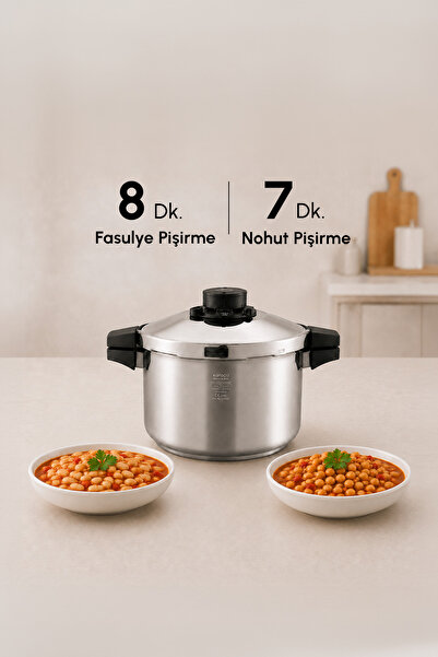 Karaca Quick And Safe Indüksiyon Tabanlı Düdüklü Tencere 7 Litre
