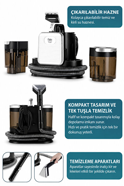 Fakir Spot Cleaner Vakumlu Halı & Koltuk Leke Temizleyici PR3018