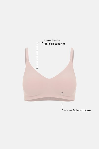SUWEN Invisible Soft Laser Cut Non-Marking Underwire-Free Bra