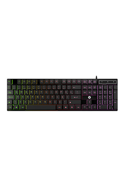 Dexim DKA004 KBL-322 RGB Led Türkçe Q Kablolu Gaming Klavye