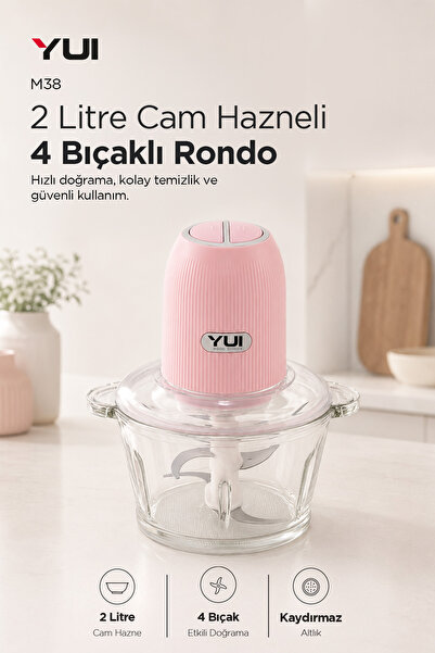 Yui M38 2 Litre Cam Hazneli 4 Bıçaklı Rondo ( Türkiye Garantili)