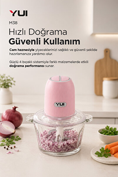 Yui M38 2 Litre Cam Hazneli 4 Bıçaklı Rondo ( Türkiye Garantili)