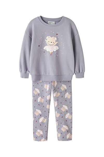Name it * NMFVALONA LS DŁUGI RLX SWEAT BRU ZESTAW