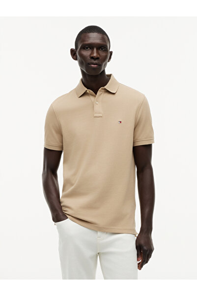 Tommy Hilfiger Tricou pentru bărbați, țesut, cu guler polo, cu mânecă scurtă,...