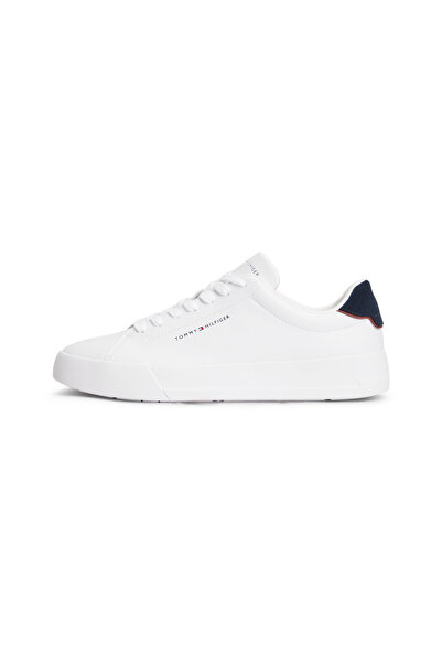 Tommy Hilfiger Мъжки бели зърнести кецове Tommy Jeans