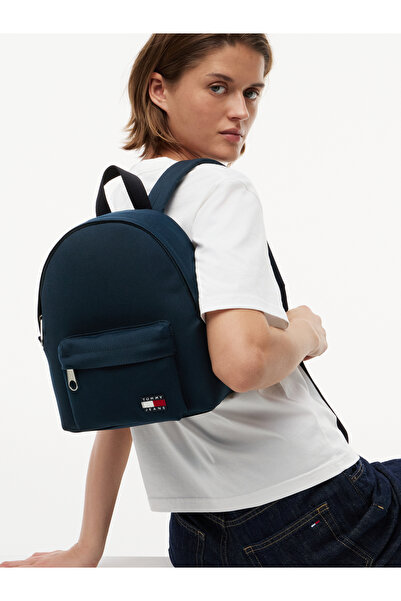 Tommy Hilfiger Women's Navy Blue Backpack with Brand Logo, Suitable for Daily...