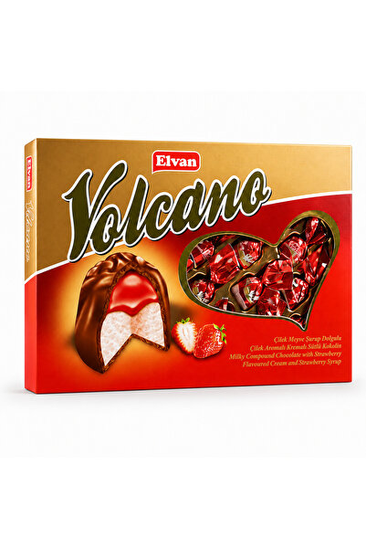Elvan Volcano Çilekli 300 Gr (1 Kutu)