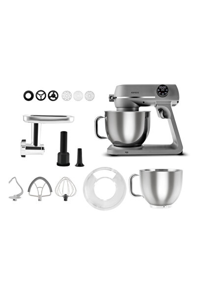 Karaca Multichef Artisan Digital Ekran 7 L Döküm Stand Mikser Antrasit Hamur ...