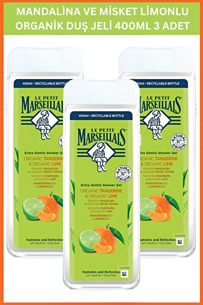 Le Petit Marseillais Duş Jeli Mandalina Limon 400 ml x3