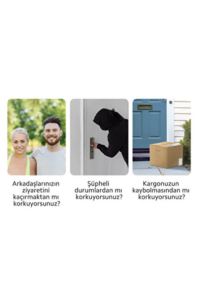 Xiaomi Smart Doorbell 3S Akıllı 2K Kameralı Kapı Zili WiFi App Kontrol Hareket Sensörü IP65 5200mAh