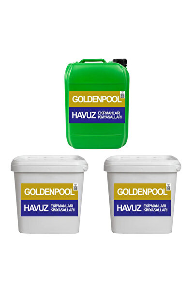 GTX GOLDENPOOL Toz Klor - Yosun Önleyici - Toz ph Düşürücü 10 KG Paketi