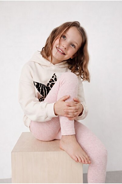 Katia&Bony Towel Inside Children's Leggings Pink Melange