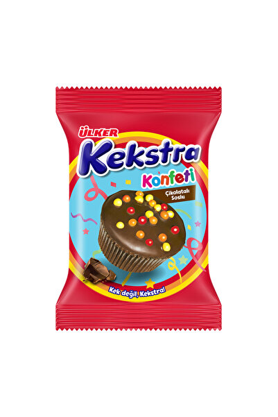 Ülker KEKSTRA Konfeti Muffin Çikolata Soslu Kek - 38 gram - 24 Adet