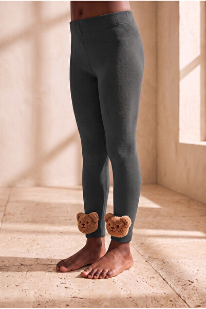 Katia&Bony Children's Teddy Accessory Towel-Lined Leggings Smoked
