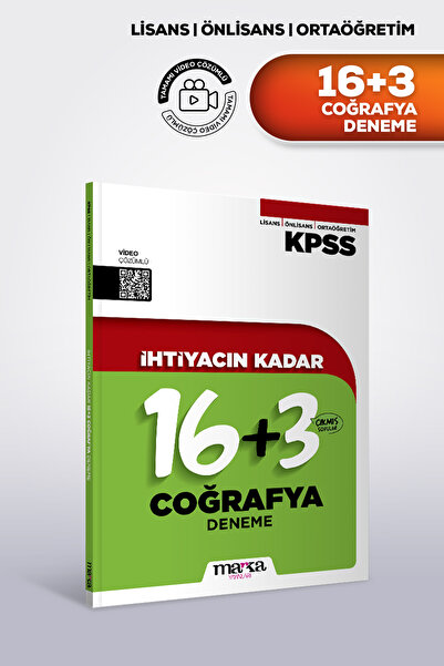 Marka Yayınları 2026 KPSS İhtiyacın Kadar Coğrafya 19 Deneme