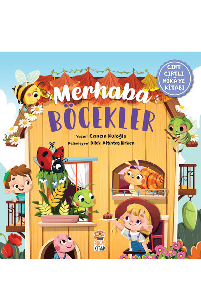 Sincap Kitap Merhaba Böcekler | Cırt Cırtlı Eğitici Kitap, Hafıza, Dikkat, İn...