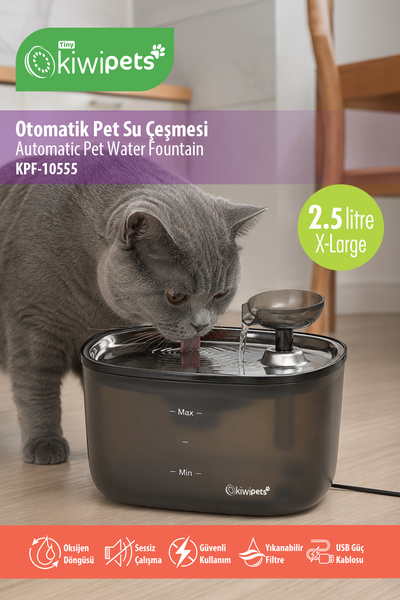 Kiwi Kiwipets Otomatik Kedi Köpek Su Pınarı Su Çeşmesi Ultra Sessiz Su Şelalesi