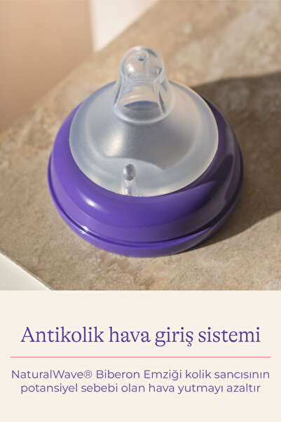 Lansinoh 160 ml Cam Biberon ve NaturalWave® Biberon Emziği (1Ay+)