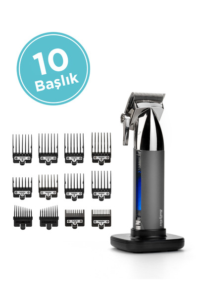 BABYLİSS E996e Super X Metal 10 Başlıklı Lityum Saç Kesme Makinesi