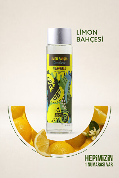 Bargello Limon Bahçesi 180 ml Cam Dökme Kapak Kolonya -bes