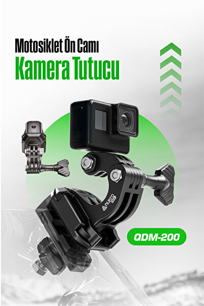 Nukrotech Motosiklet Ön Camı İçin Aksiyon Kamera Montaj Seti
