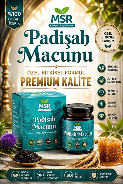 MSR BİTKİSEL DOĞAL ÜRÜNLER GİNSENGLİ PADİŞAH ATOM KUVVET, MACUNU 240g