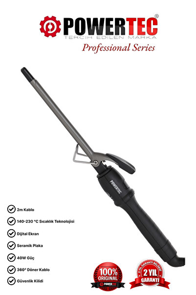 POWERTEC Tr-11 Professional Ceramic Plate Hair Styler & Curling Iron 11mm