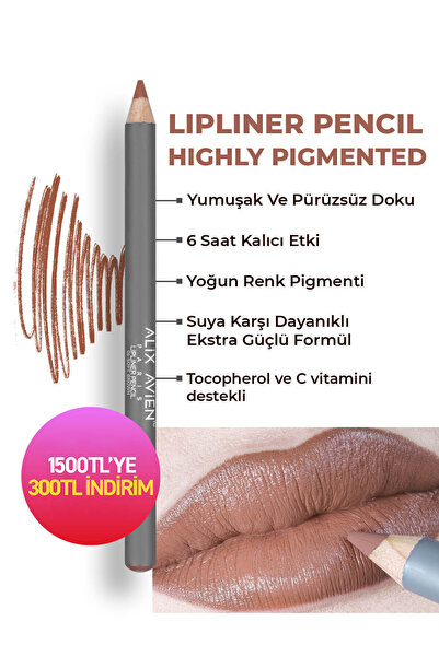Alix Avien Uzun Süre Kalıcı Dağılma Yapmayan Nemlendirici Dudak Kalemi - Lipl...