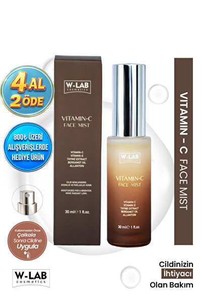 W-Lab Cosmetics Vitamin C Face Mist Aydınlatıcı & Canlandırıcı Etkili Yüz Spr...