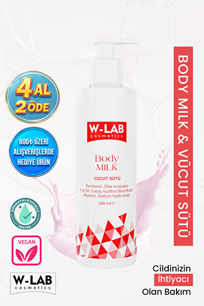W-Lab Cosmetics Body Milk Vücut Sütü 200 ml