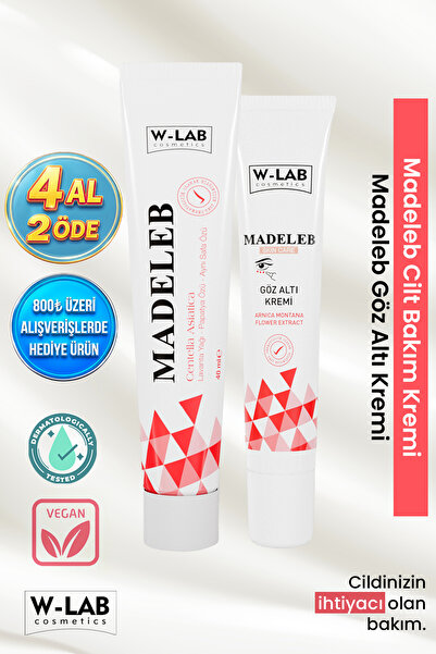 W-Lab Cosmetics Madeleb Krem  40 ml + Madeleb Göz Altı Krem 20 ml Set