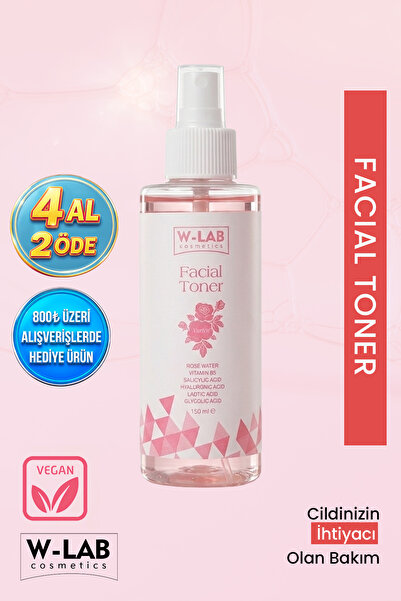 W-Lab Cosmetics Nurten Facial Toner 150 ml Arındırıcı, Nemlendirici ve Gözene...