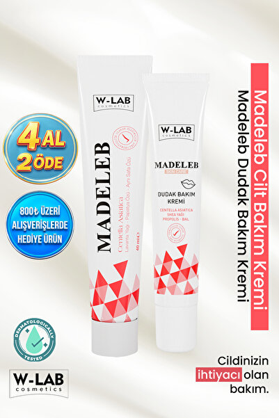 W-Lab Cosmetics Madeleb Krem 40 ml ve  Madeleb Dudak Bakım Kremi 20 ml Set