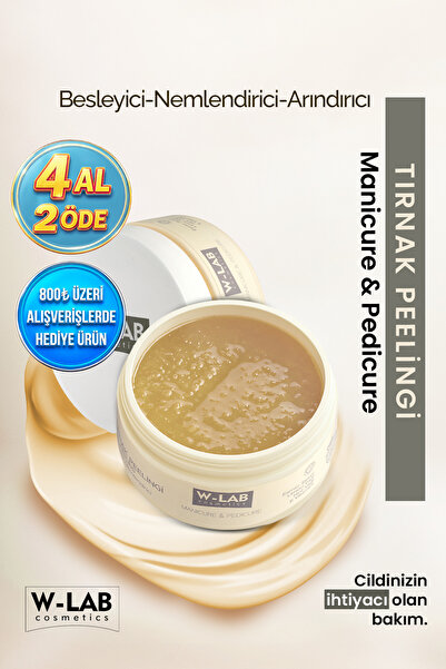 W-Lab Cosmetics Manikür Pedikür Tırnak Peelingi 250 Ml Besleyici Nemlendirici...