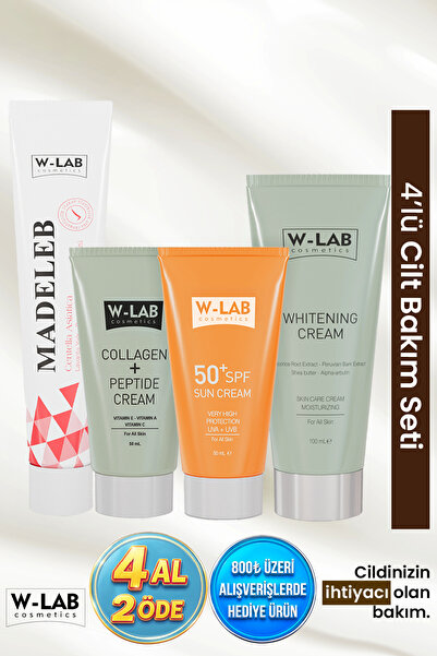 W-Lab Cosmetics Cilt Bakım Seti 4 Lü Süper Set