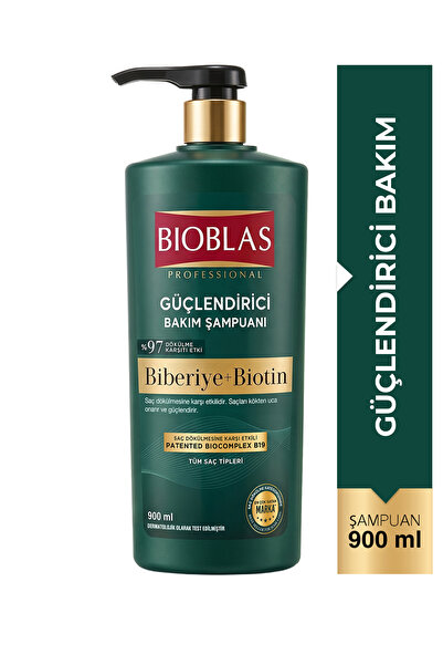 Bioblas شامبو بيريليا وبيوتين للعناية وتقوية الشعر ضد التساقط 900 مل - لجميع ...