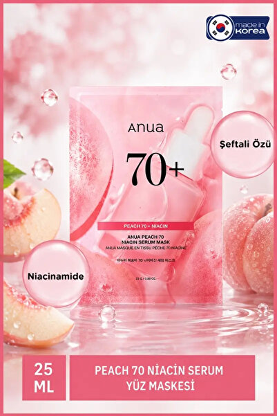 ANUA Peach 70 Niacin Serum Yüz Maskesi 25 ml