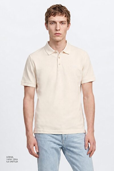 Lee %100 Pamuk Regular Fit Normal Kesim Polo Yaka Tişört